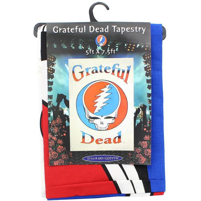 Just Funky Grateful Dead Steal Your Face Logo White 60"x90" Tapestry