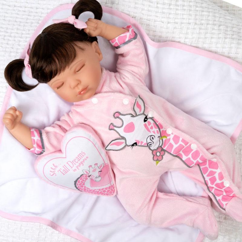 Paradise Galleries Reborn Toddler Doll with Heartbeat- Sleeping Tall Dreams, 20 inches, SoftTouch Vinyl, Weighted Body, 5-Piece Reborn Doll Set