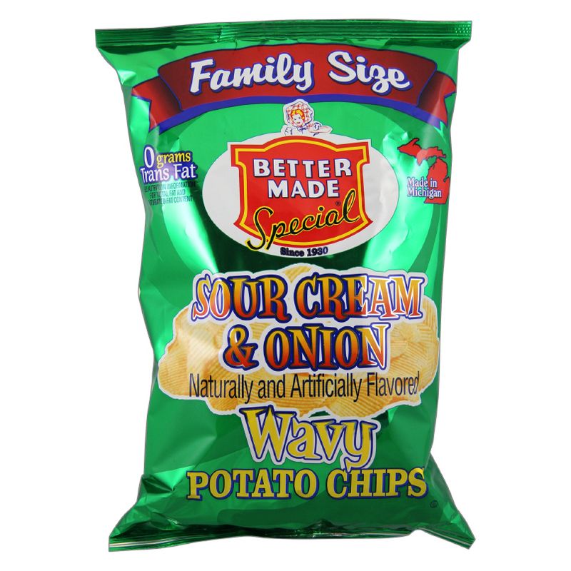Better Made Special Sour Cream & Onion Wavy Potato Chips - 9.5oz