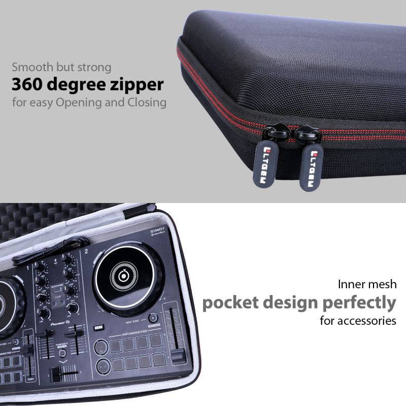 LTGEM Carrying Hard Case for Pioneer DJ Smart DJ Controller DDJ-200 (CASE ONLY)