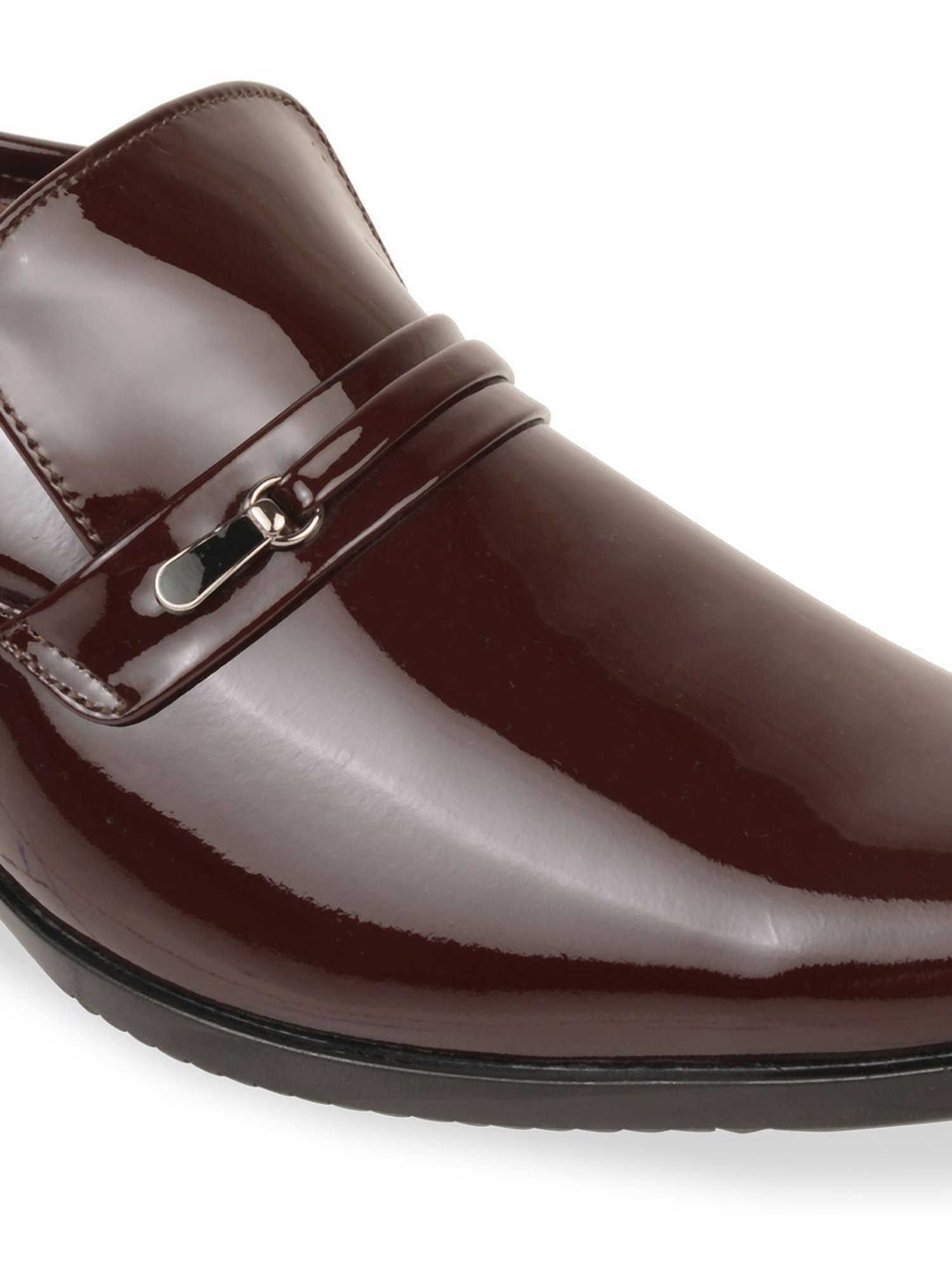 Regal Men's Maroon Formal Slip-Ons