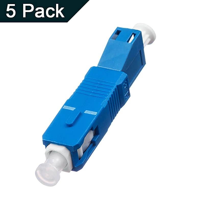 Single Mode 9125um SCUPC Male to LCUPC Female Hybrid Optical Fiber Adapter Connector