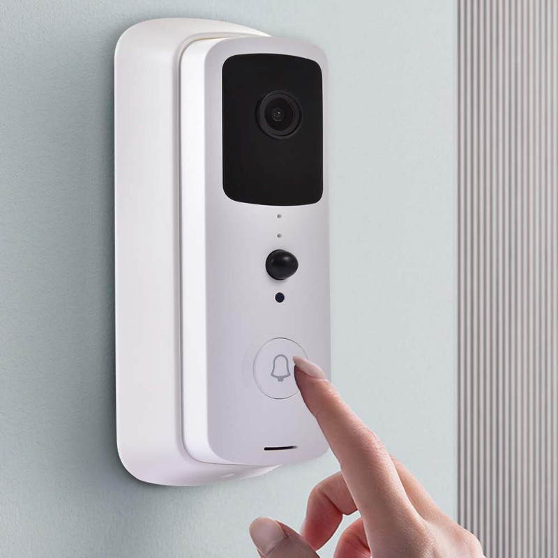 WiFi 720P Video Doorbell Camera,Waterproof IP65 Wireless Doorbell with Cloud Storage and Security Camera with Chime and Battery, Two-Way Talk, PIR Motion Detection, Night Vision