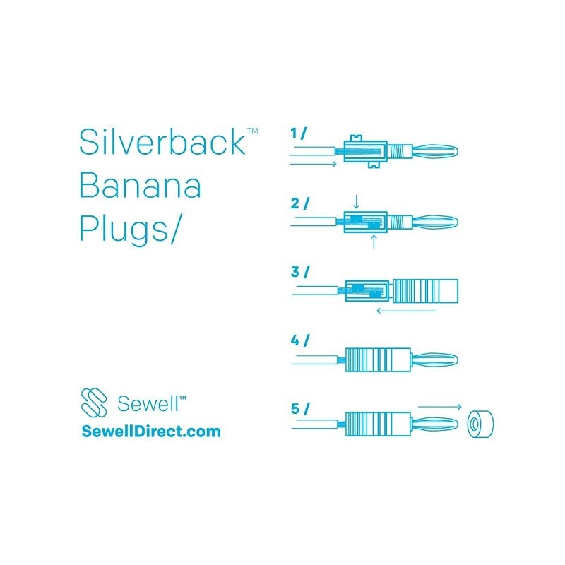 Silverback Flex Pin Connectors for SpringLoaded Inputs 6 Pairs