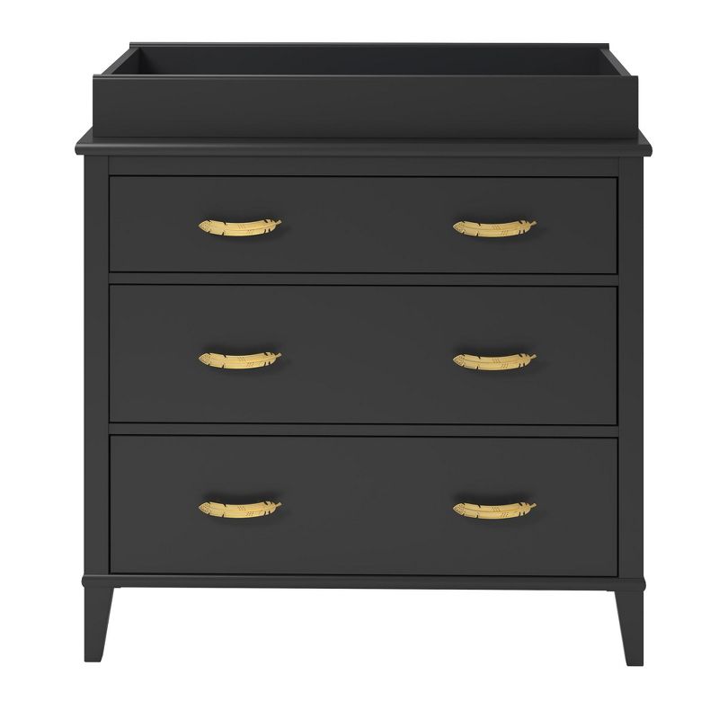 Monarch Hill Hawken 3 Drawer Changing Table, Black