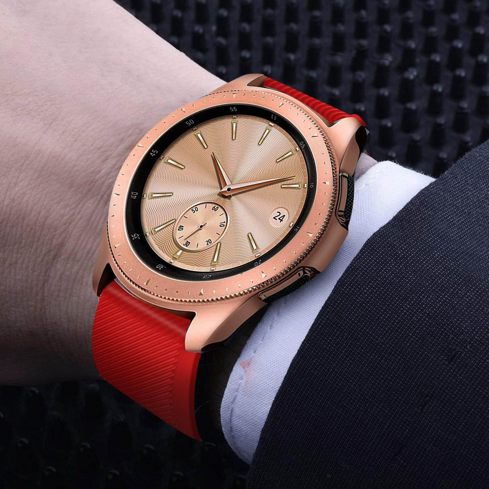 Samsung Galaxy Watch 42 mm soft silicone replacement bracelet - Red