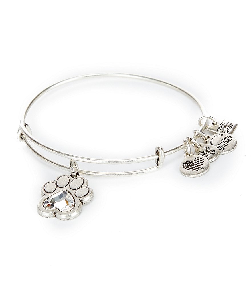 Alex and Ani Prints of Love Charm Bangle Bracelet