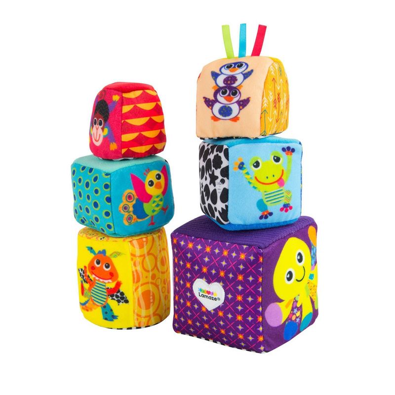 Lamaze Mix & Match Activity Blocks Baby Learning Toy