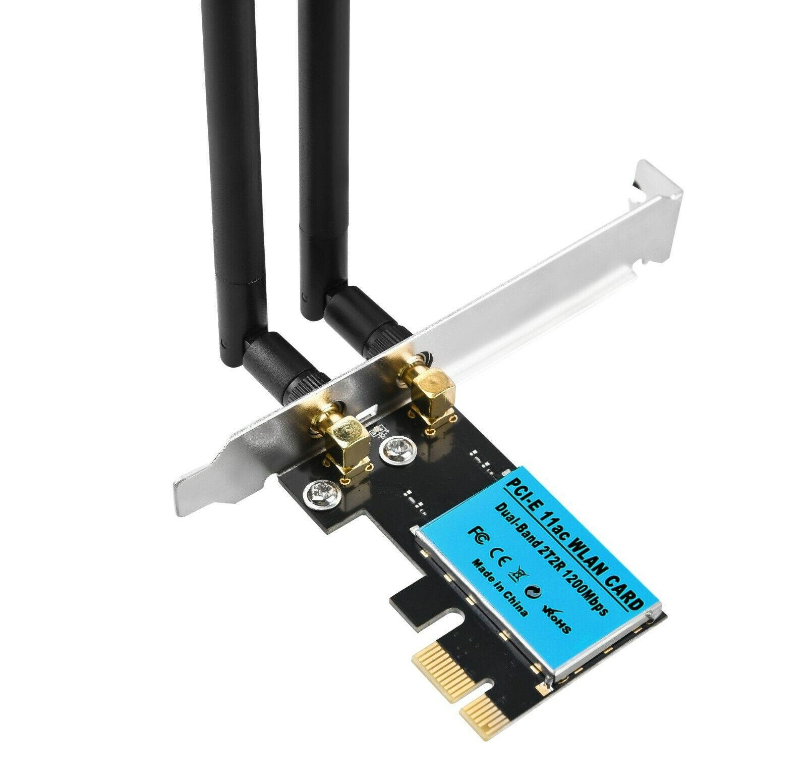 1200Mbps PCI-E Wireless WiFi Card 2.4G/5G Dual Band Network Adapter for Desktop