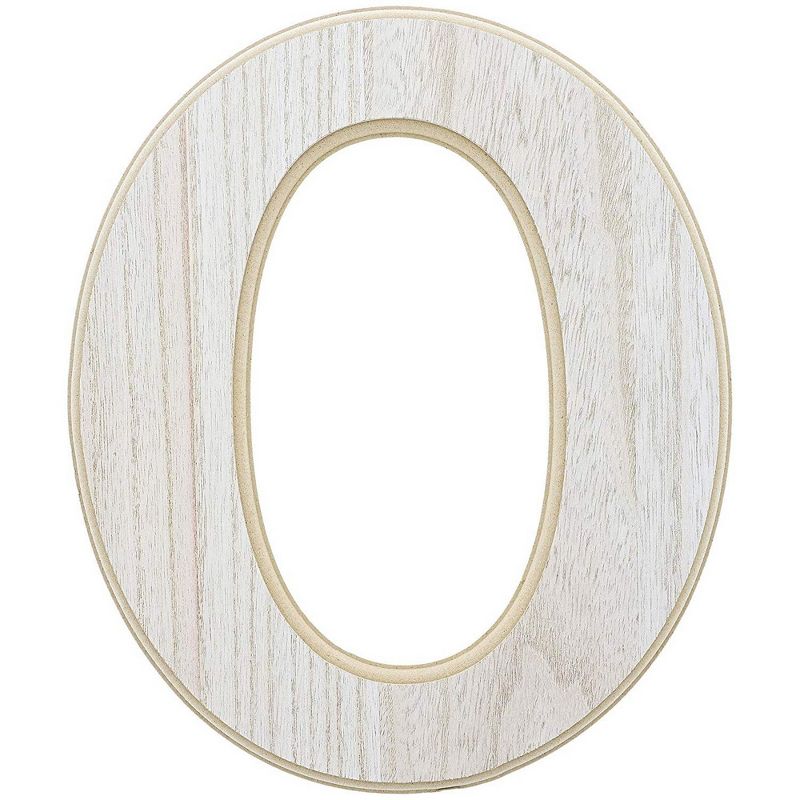 Unfinished Wood Letter O Cutout for DIY Painting, Crafts, and Wall Decor, 10 x .5 x 12 inches