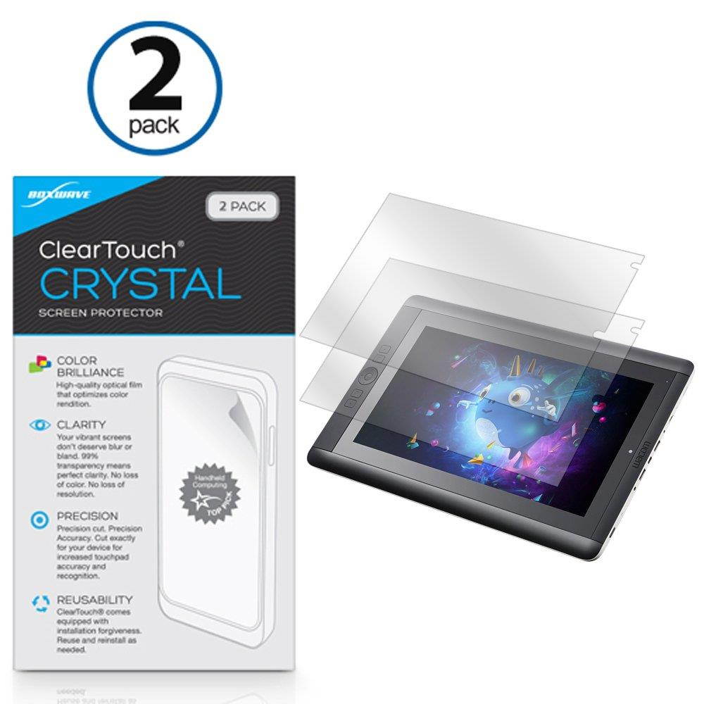 BoxWave Wacom Cintiq Companion Hybrid DTH-A1300 Screen Protector, [ClearTouch Crystal (2-Pack)] HD Film Skin - Shields from Scratches for Wacom Cintiq Companion Hybrid DTH-A1300, DTH-W1300