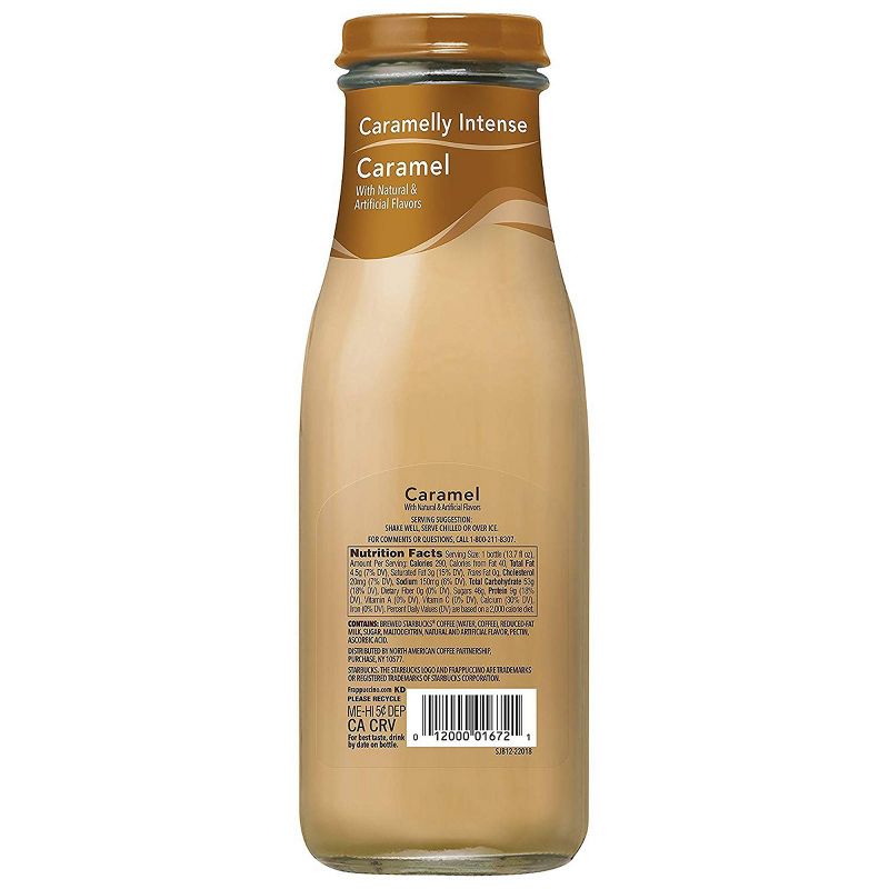 Starbucks Frappuccino Caramel Coffee Drink - 13.7 fl oz Glass Bottle