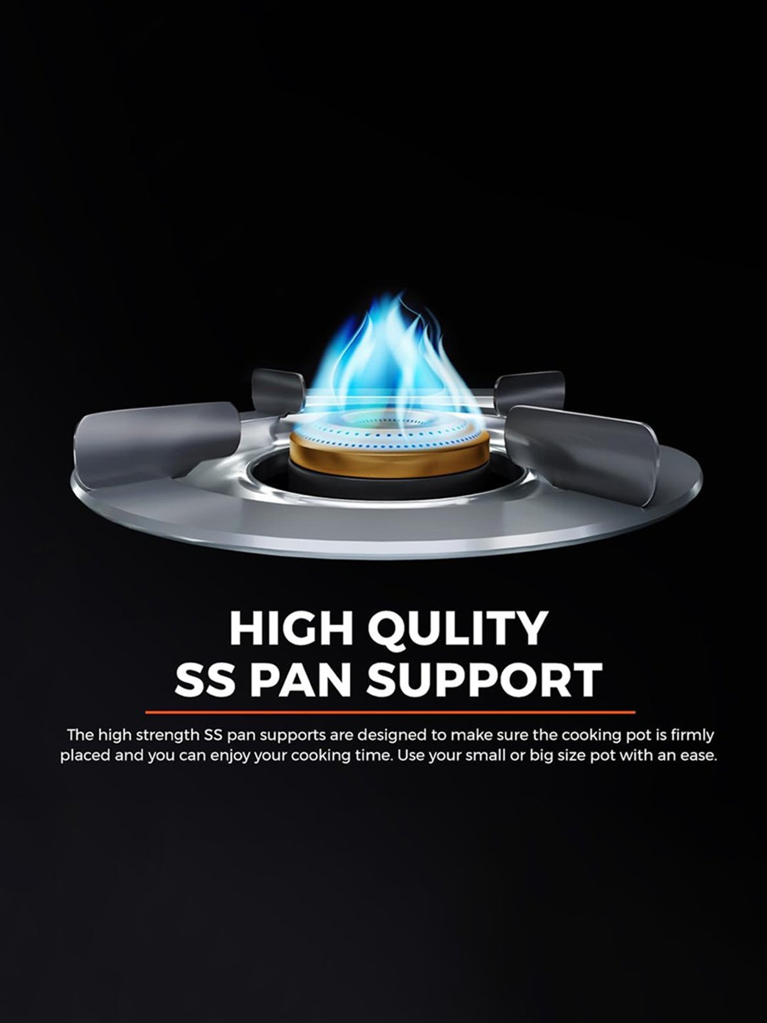 Suryaflame Silver Stainless Steel Glass Top Gas Stove with 2 Burners