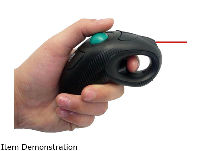 2.4GHz Trackball Wireless Finger HandHeld USB Mouse Mice Optical Thumb Controlled Ergonomic Handheld Finger Portable Mice for PC Laptop MAC computer