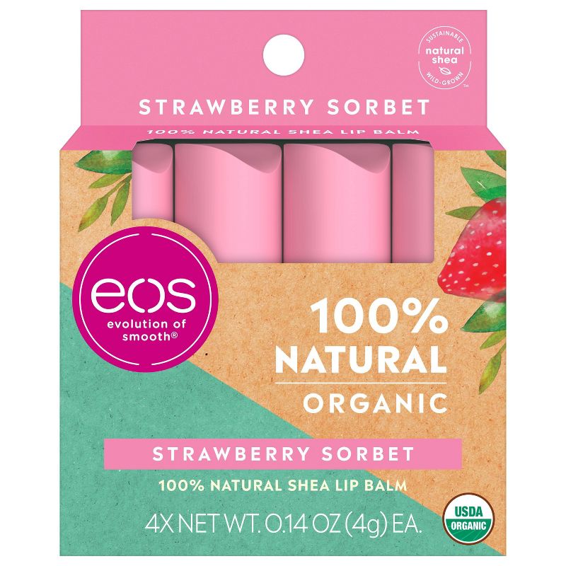 eos Natural & Organic Lip Balm Stick - Sweet Mint - 2pk/0.28oz