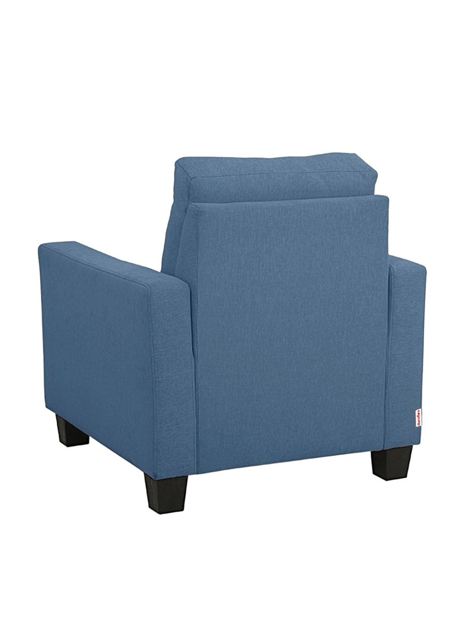 Duroflex Ease Blue Wood 1 Seater Sofa