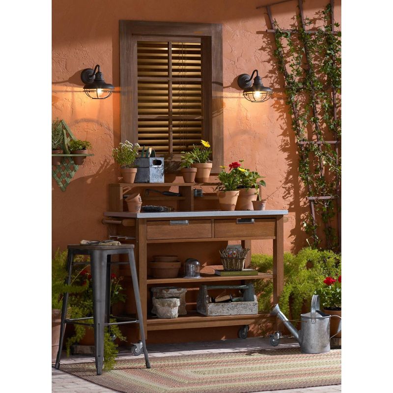 1 Light Outdoor Post Mount Black - Aurora Lighting