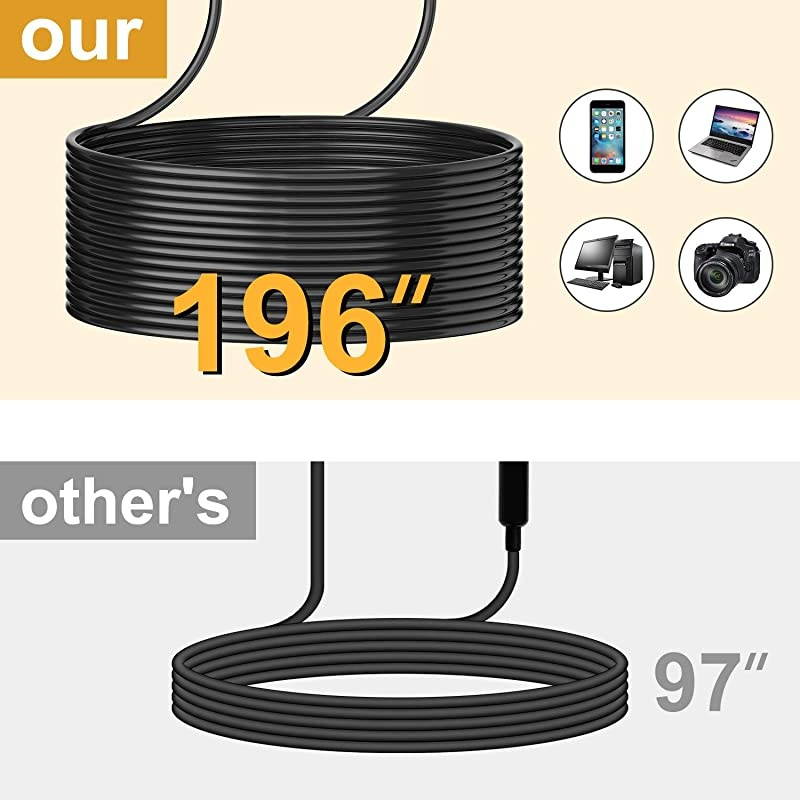 Professional Lavalier Lapel Microphone - Omnidirectional Condenser Mic with 16 feet Cable and with Easy Clip for YouTube/Interview/Video