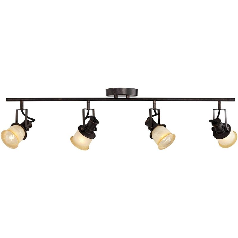 Pro Track 34 1/8" Wide Bronze Finish 4-Light Track Fixture