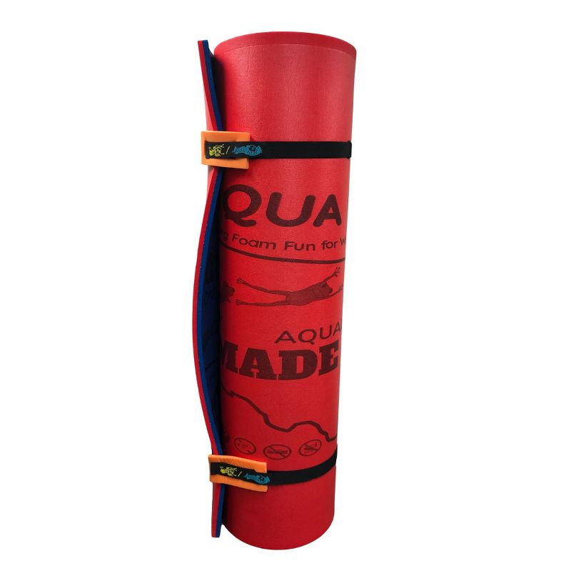 Aqua Lily Pad 20' All American 2 Layer Water Playground Floating Foam Island and Dolphin Swimming Pool Noodle Foam Float, Aqua Marine