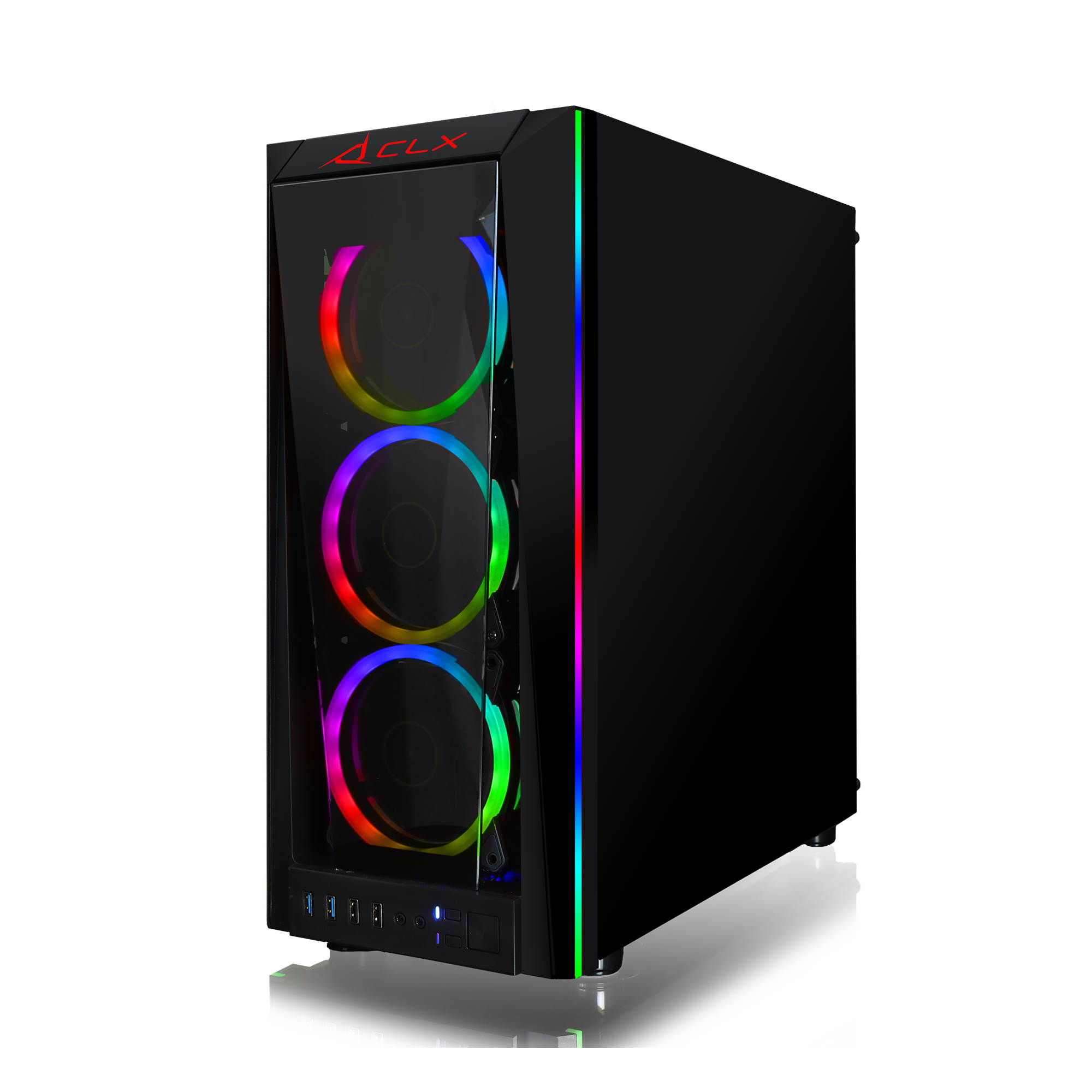 CLX SET VR-Ready Gaming Desktop - Liquid Cooled AMD Ryzen 9 5950X 3.4Ghz 16-Core Processor, 32GB DDR4 Memory, GeForce RTX 3090 24GB GDDR6X Graphics, 480GB SSD, 3TB HDD, WiFi, Windows 10 Home 64-bit