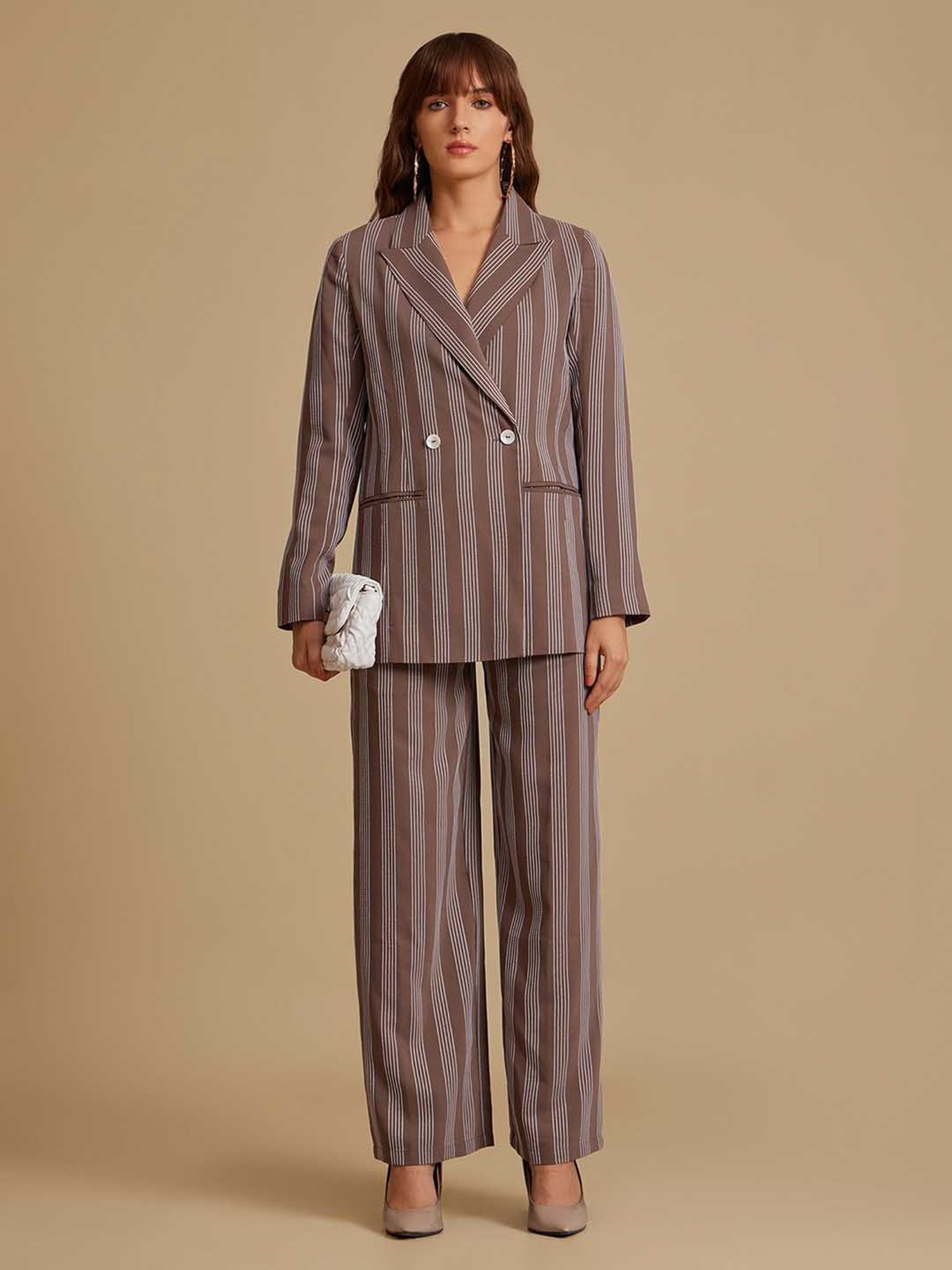 Kazo Sage Green Textured Blazer