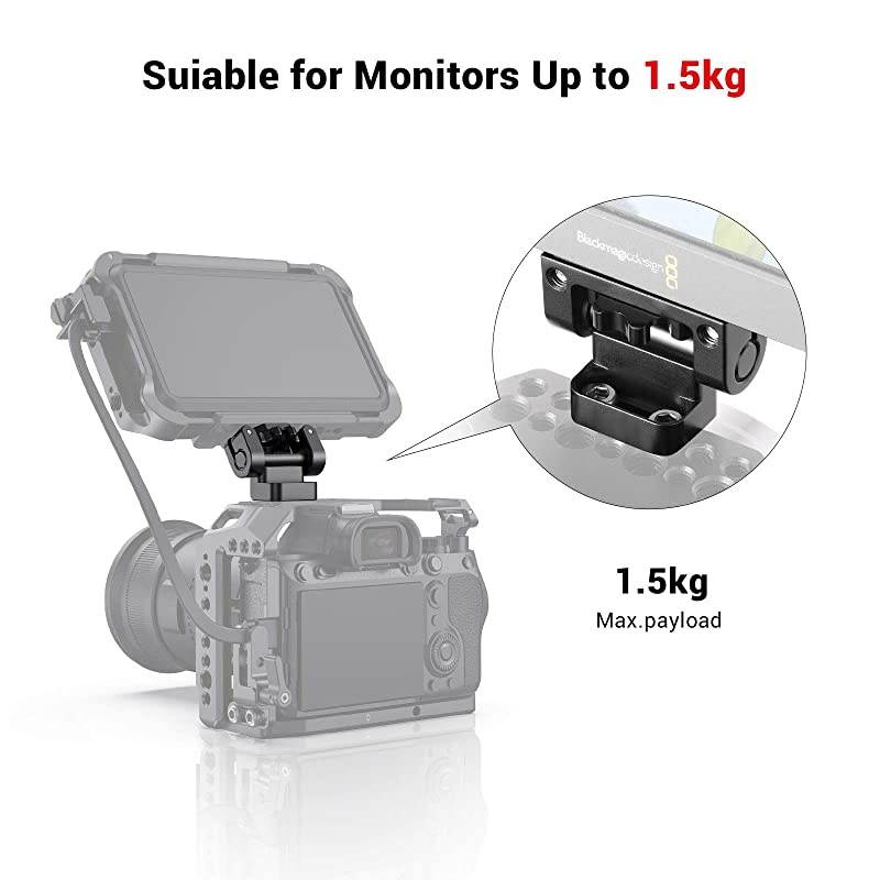 Monitor Holder Mount for Camera Field Monitors Friction Up to 180&deg; 1842