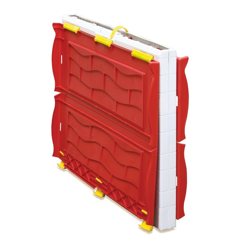 Ram Quality Products Kid's Classic Real Feel Cottage Compact Foldable Plastic Toddler Outdoor Playhouse for Children Ages 2 Years Old and Up, White