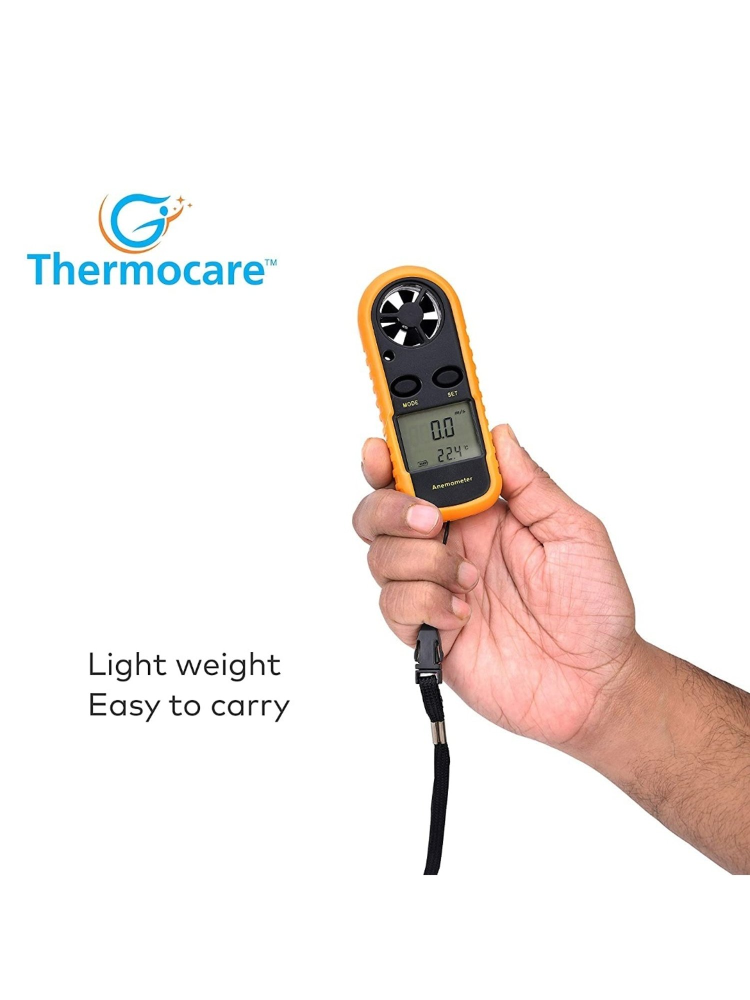 Thermocare Wind Speed Meter (Black)