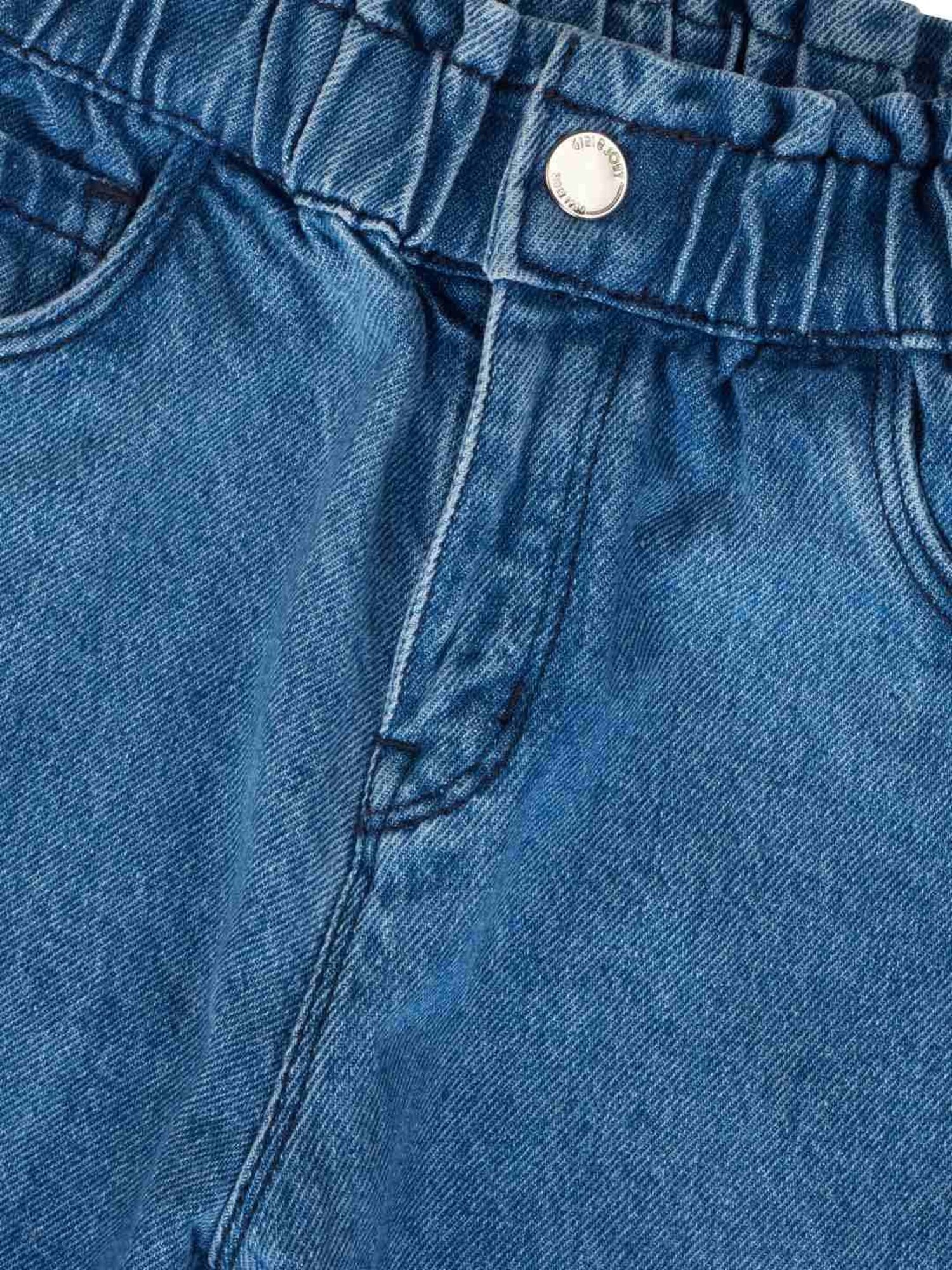 Gini & Jony Girls Blue Cotton Regular Fit Jeans