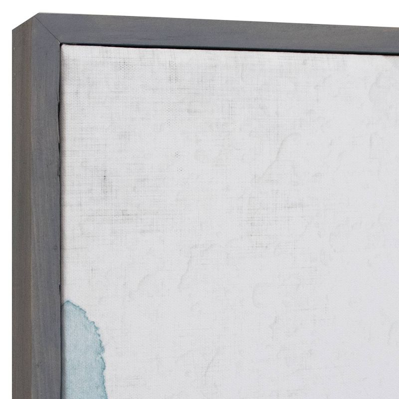 35" x 35" Emerald Quartz A by GI Artlab Framed Wall Art Canvas - Fine Art Canvas