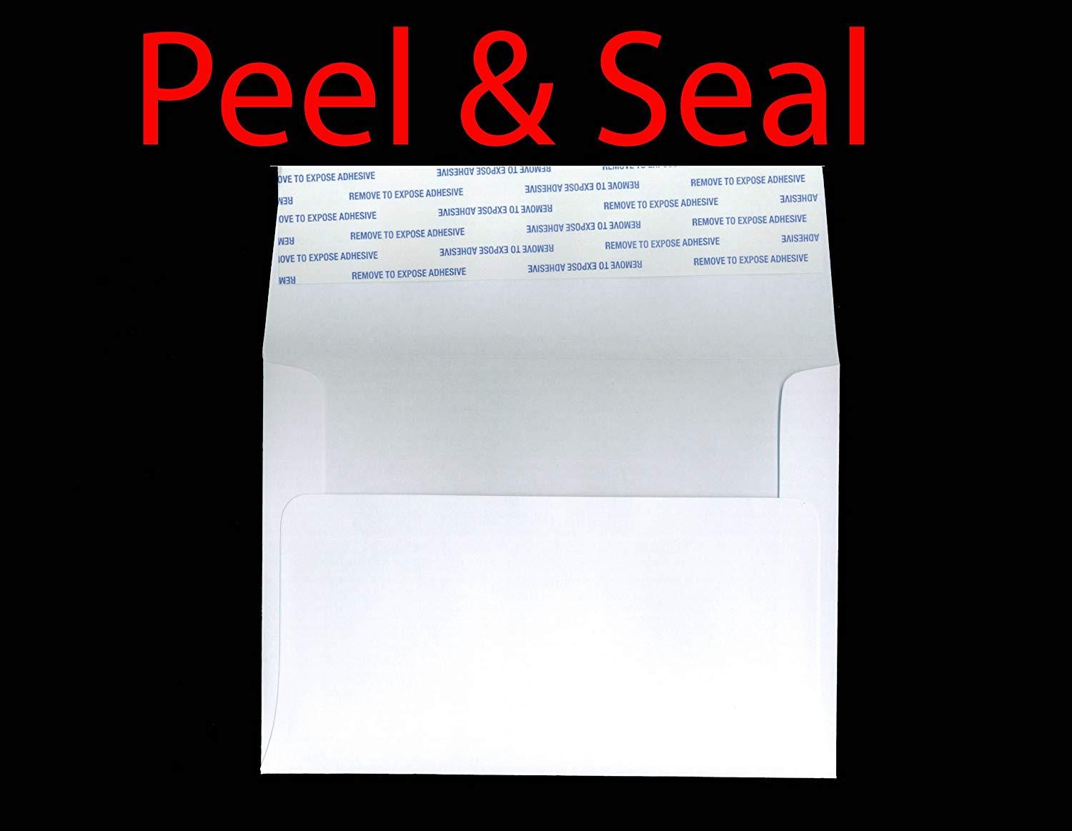 Box of 500 #70 Premium Peel and Seal A6 (4 3/4" x 6 1/2") Fits 4x6 Invitation Photo Wedding Announcement Envelopes White