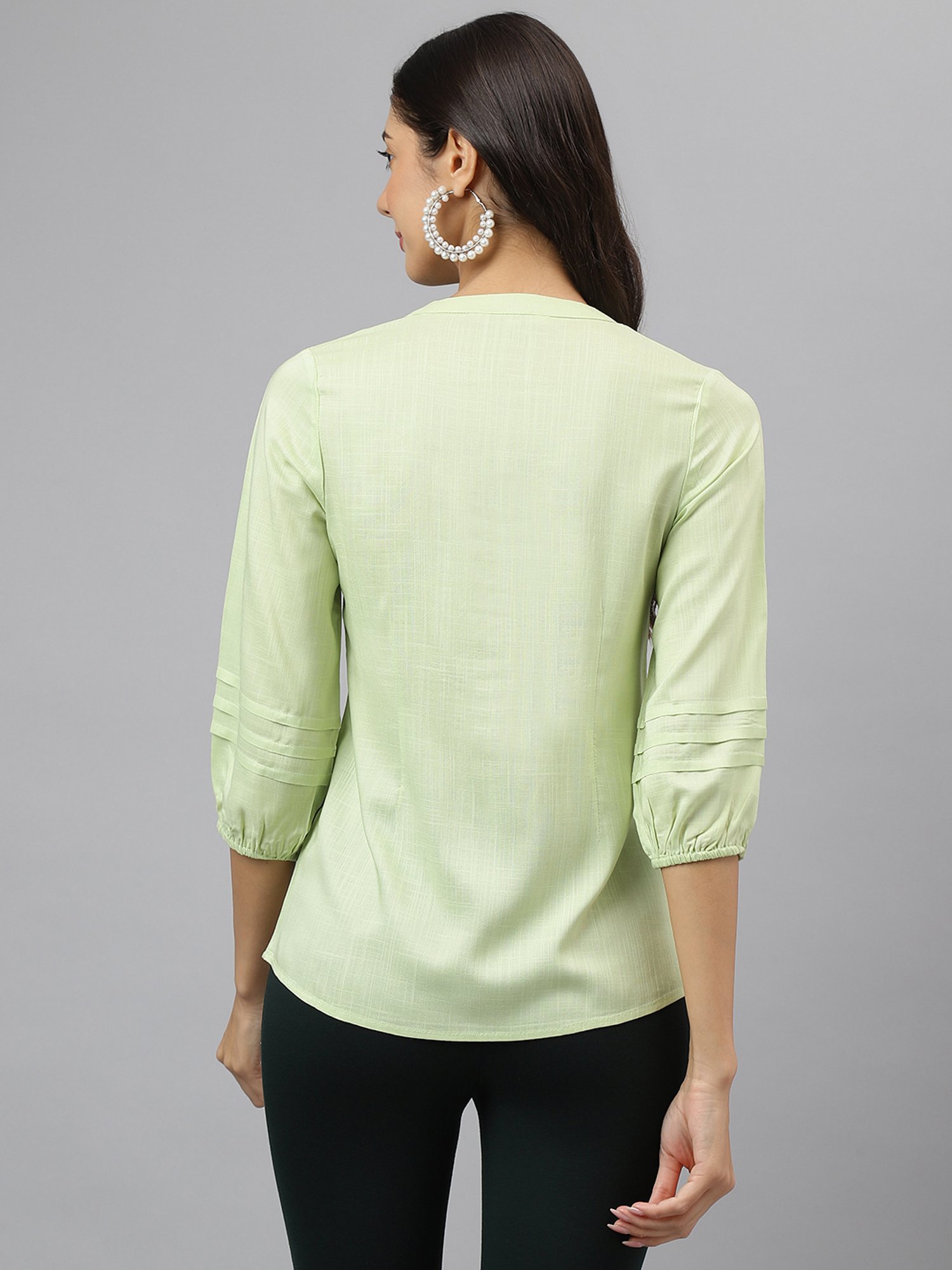 Latin Quarters Green Regular Fit Tunic