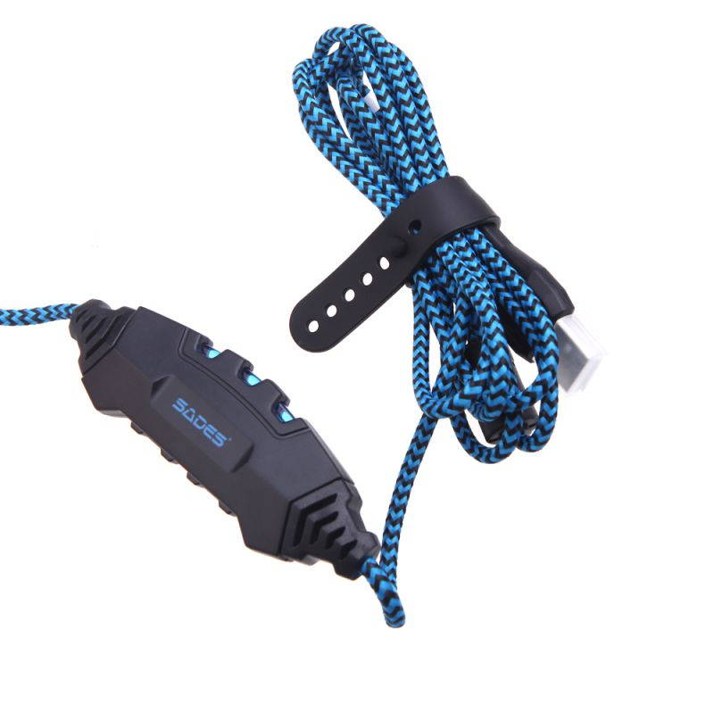 SADES A30 Gaming Headphone Headset Earphone USB Stereo 7.1 Surround with Mic for PC Computer Game