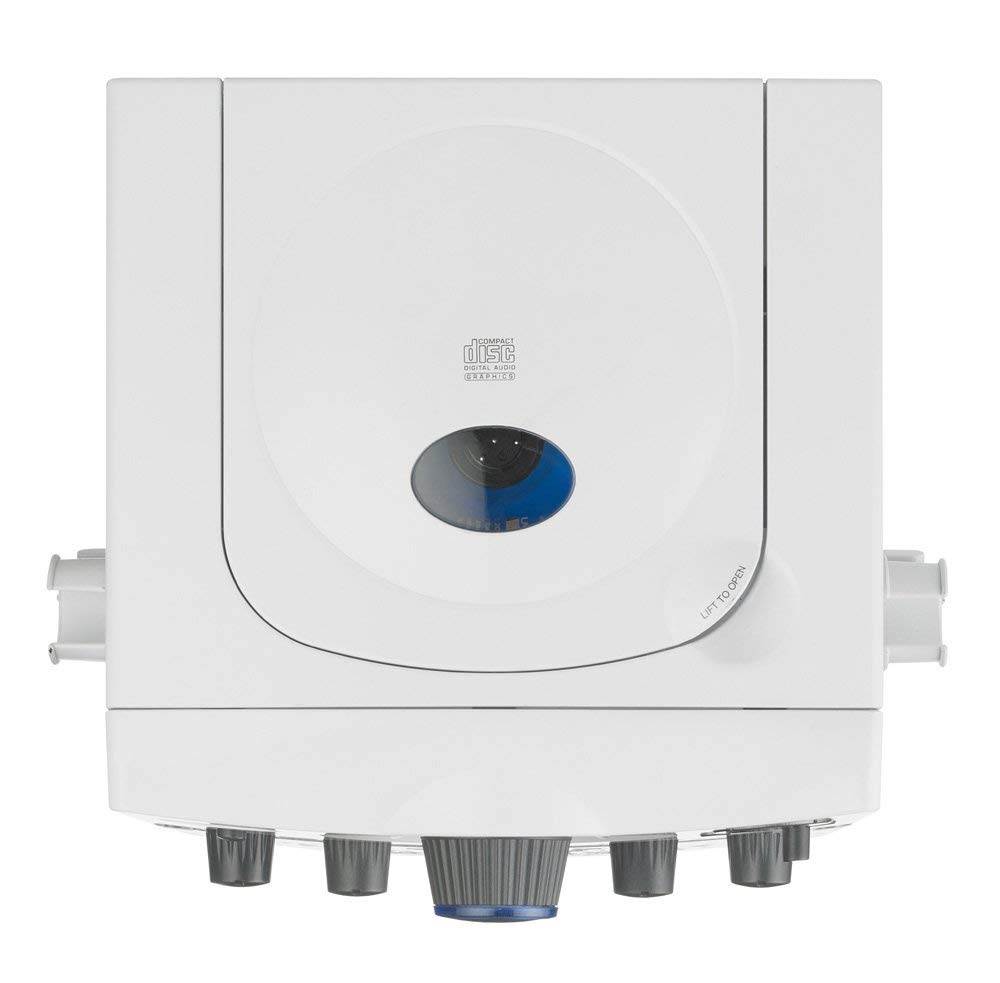 Singing Machine Top Loading CD-G Karaoke System w/ Sound & Disco Lights, White