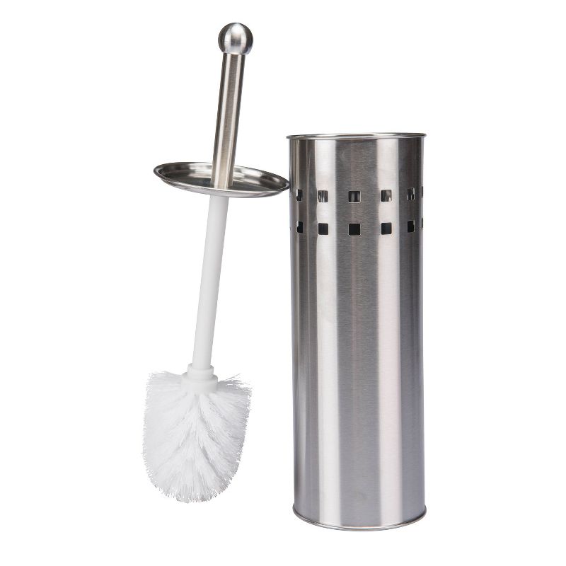 Toilet Brush with Air Vents Stainless Steel - Bath Bliss