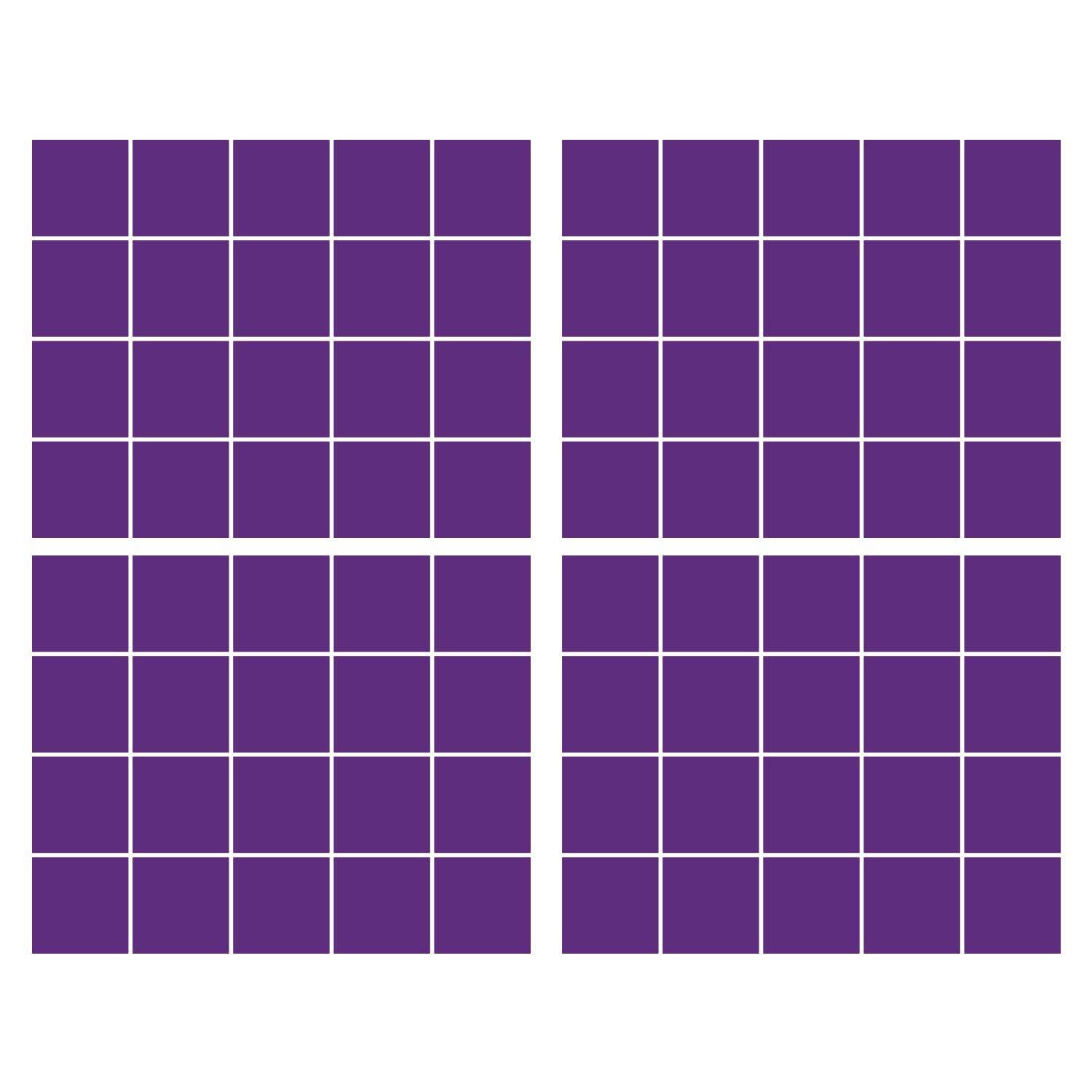 LiteMark 5.5 Inch Golden Yellow Square Decals - Pack of 8