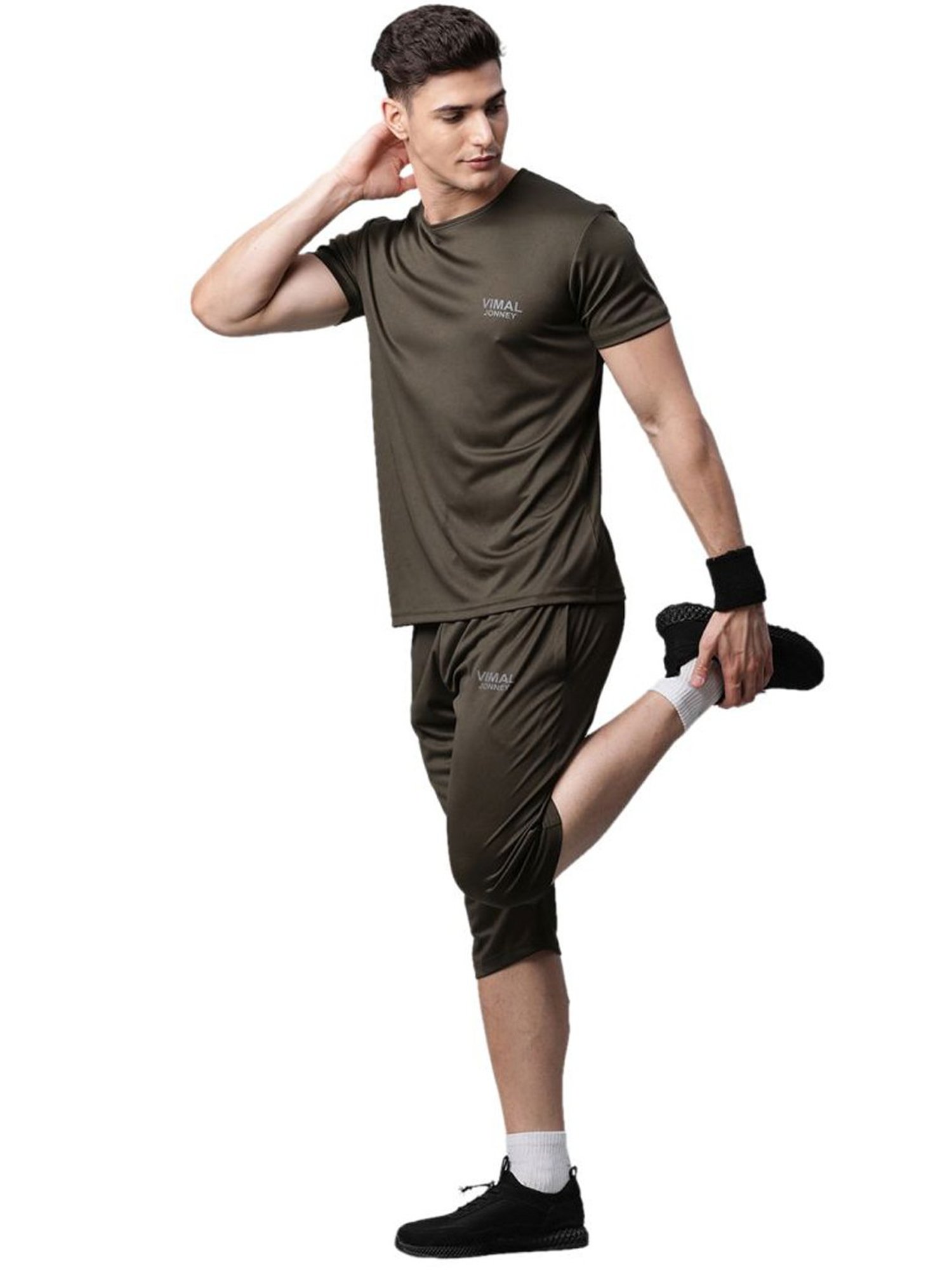 Vimal Jonney Grey Regular Fit Shorts