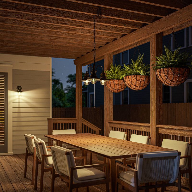 Bel Air Lighting Outdoor Hanging Pendant Black