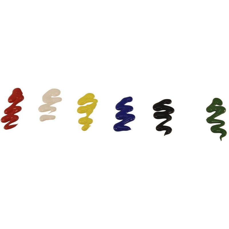 Sax Versatemp Liquid Tempera Paint, Assorted Colors, Pints, set of 6