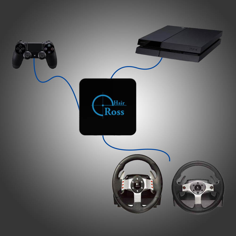 CORN CrossHair Keyboard Mouses Converter Controller Adapter Reasnow Cross Hair for PS4 for PS3 for Nintendo Switch for G27 G25 GT