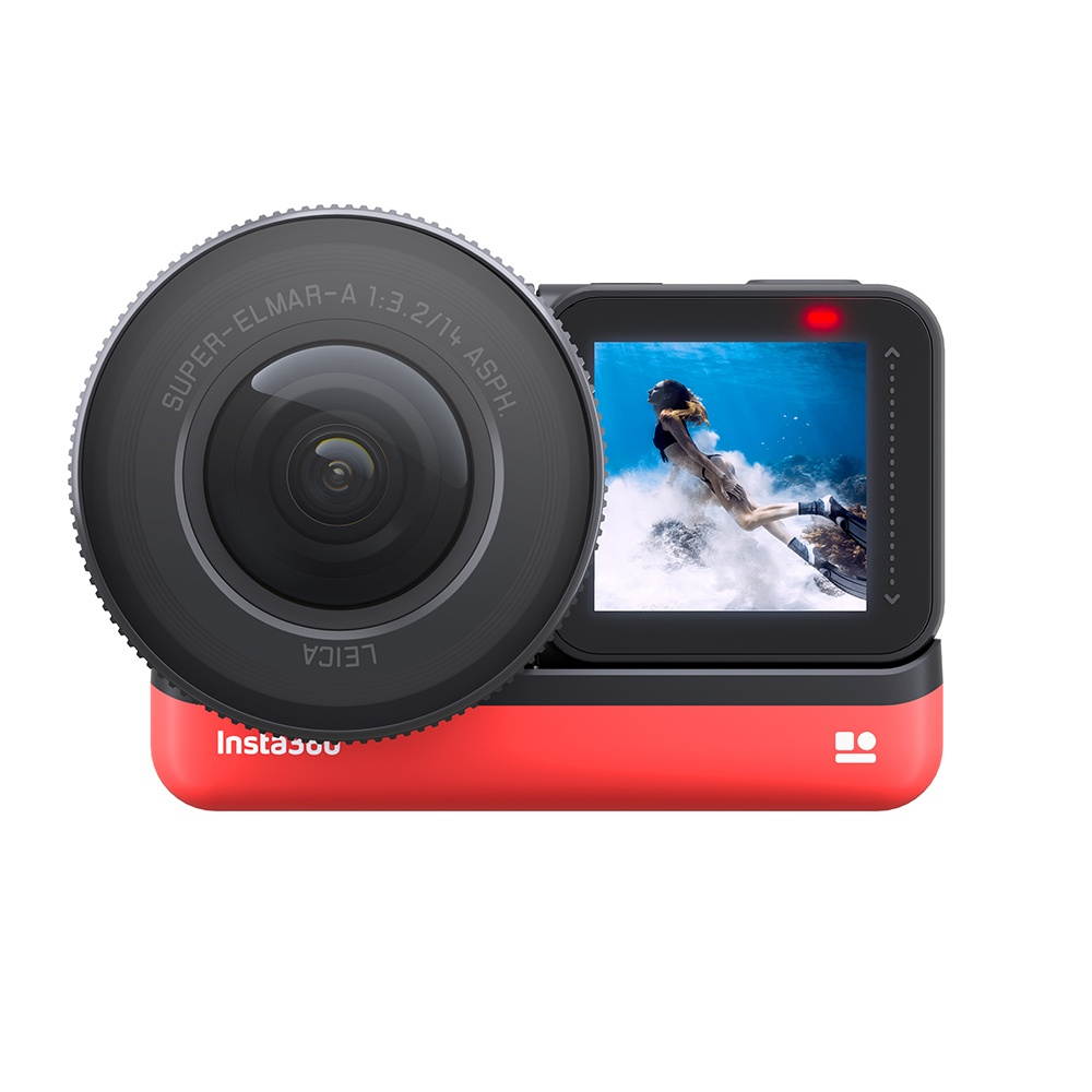 Insta360 ONE R 1-INCH EDITION Anti-shake Sports Action Camera 5.3K 30fps 1-Inch Sensor Wide Angle Lens 5M Body Waterproof Supports FlowState Stabilization Hyperlapse Voice Control Slow Motion Night