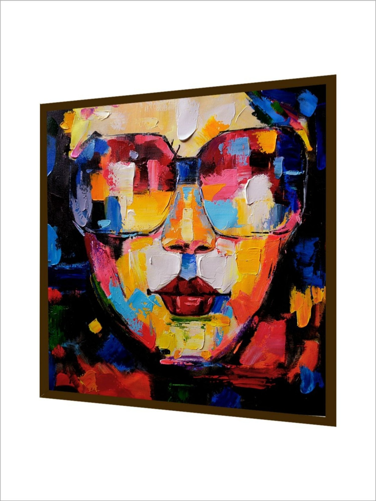 The Art House Abstract Multicolor Canvas Painting