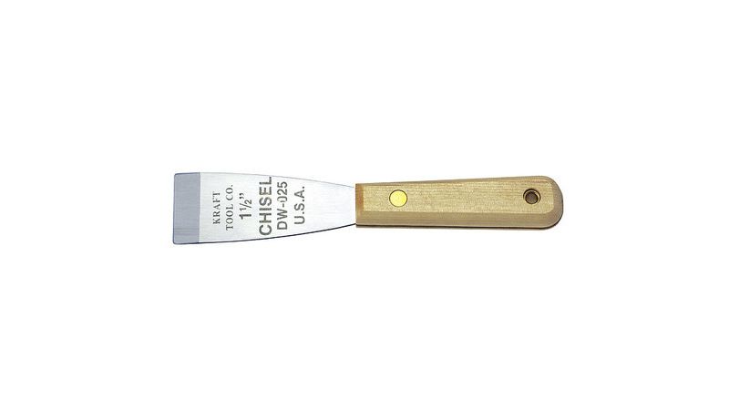 KRAFT TOOL DW025 Scraper,Stiff,1-1/2",SS