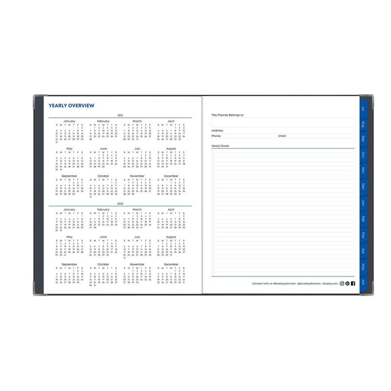 2021-22 Academic Planner 8.5" x 11" Flexible Cover Weekly/Monthly Wirebound Rose - The Home Edit