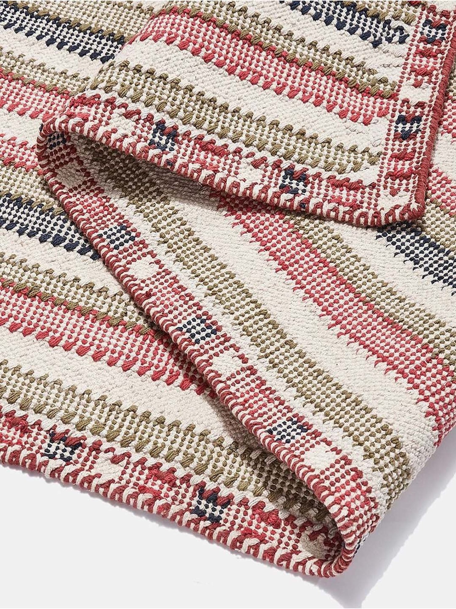 Bianca Red Microfibre Non-Slip Rug