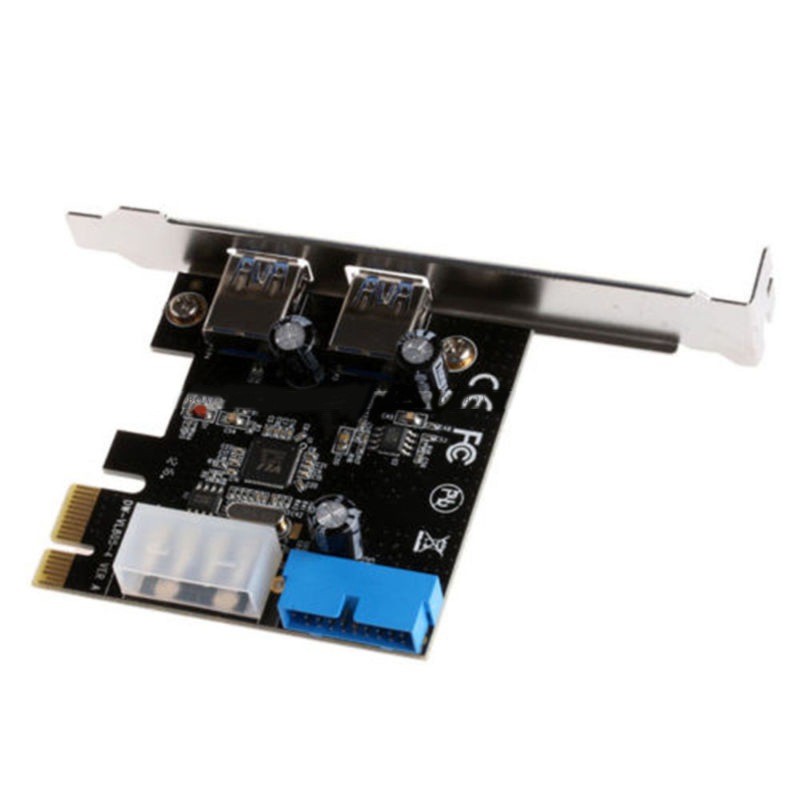 2 Ports USB 3.0 Super Fast 5Gbps PCI Express (PCIe) Expansion Card for Windows Server,XP,7,Vista,8