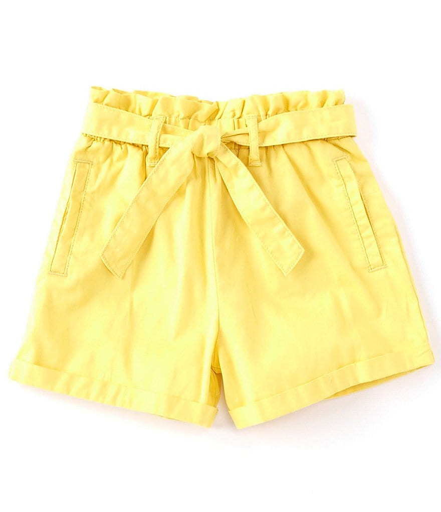 Flapdoodles Little Girls 2T-6X Paperbag Waist Short