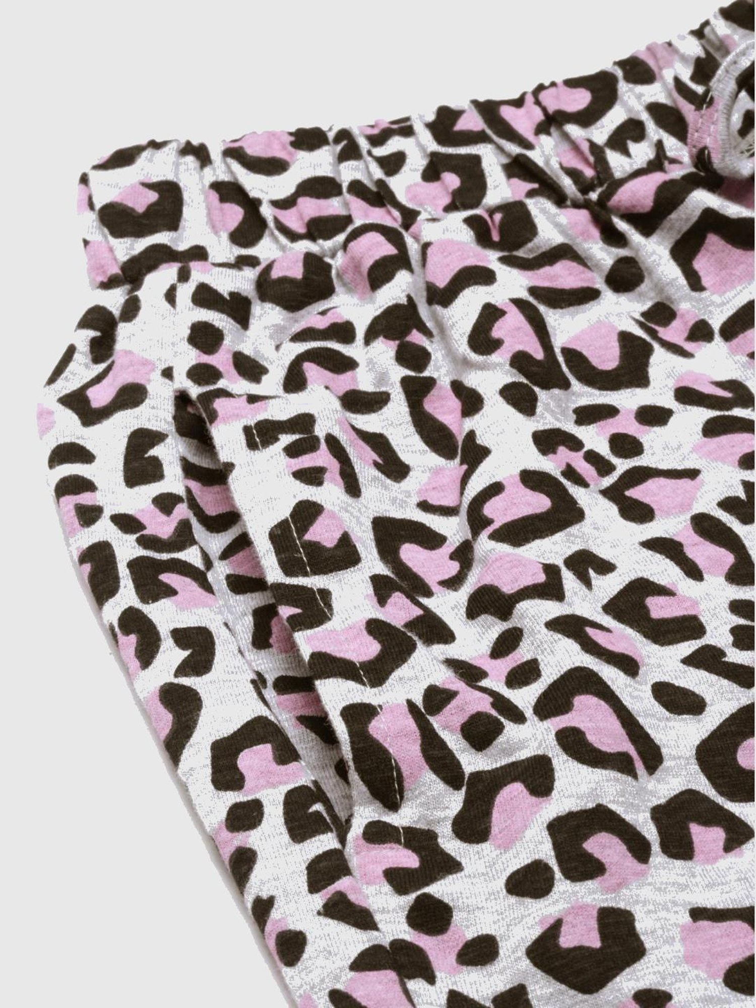 Clt.s Grey Animal Print Pajama Set