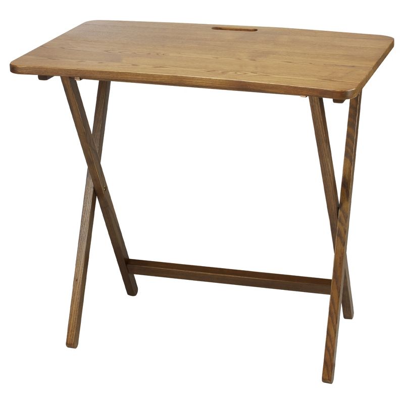 Folding Table with Solid American Red Oak - Flora Home